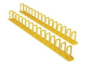 Tripplite 037332240002 Srcableringvrtf 6ft V Cbl Mgr Rings Ylw