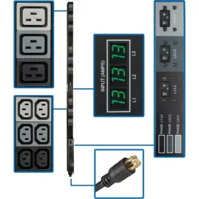 Tripplite Pdu3mv6l2130a Tripp Lite Pdu 3-phase Metered 208v 8.6kw L21-30p 36 C13 9 C19 0urm Taa