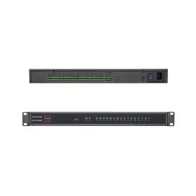 Ultrapoe 744392629097 1u Rack Mount Dc Distributed Power Box 18 Channel 12v 20 Amp Reset Fuseᦁ