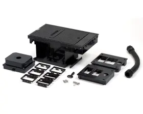 Wiremold Xb814clvbk Legrand 2-gang Outdoor And A/v Black 1 Pack