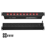 Uimoso 19" 1u Pdu 10 Outlets Rack Mount Power Strip Surge Overload Protection. Fixed Price $39.99.